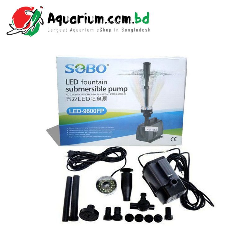 SOBO- LED Fountain Submersible Pump(LED- 9800FP)
