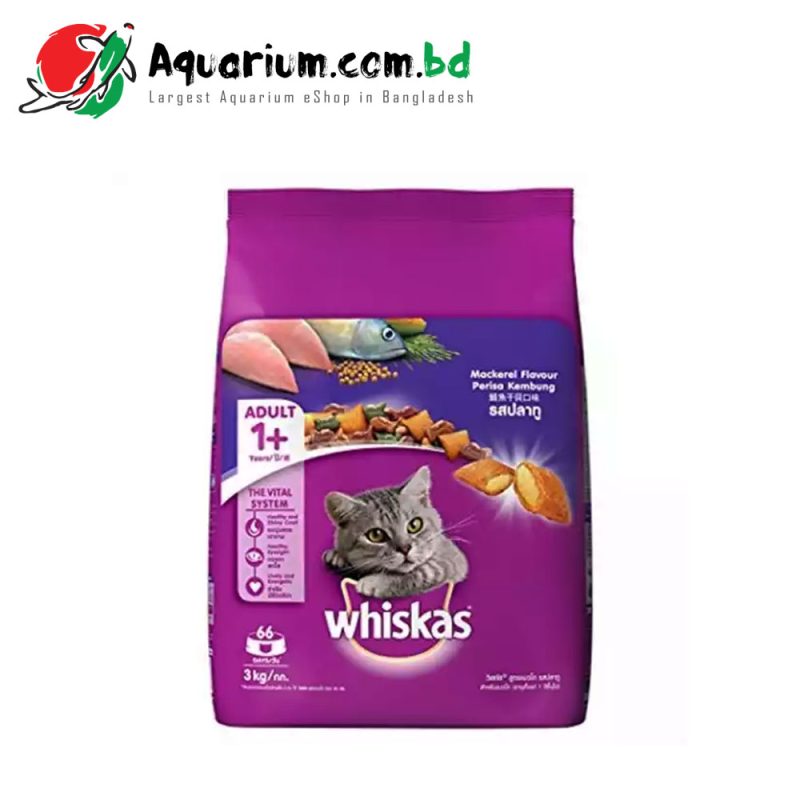 Whiskas Adult Cat Food Mackerel(3kg)