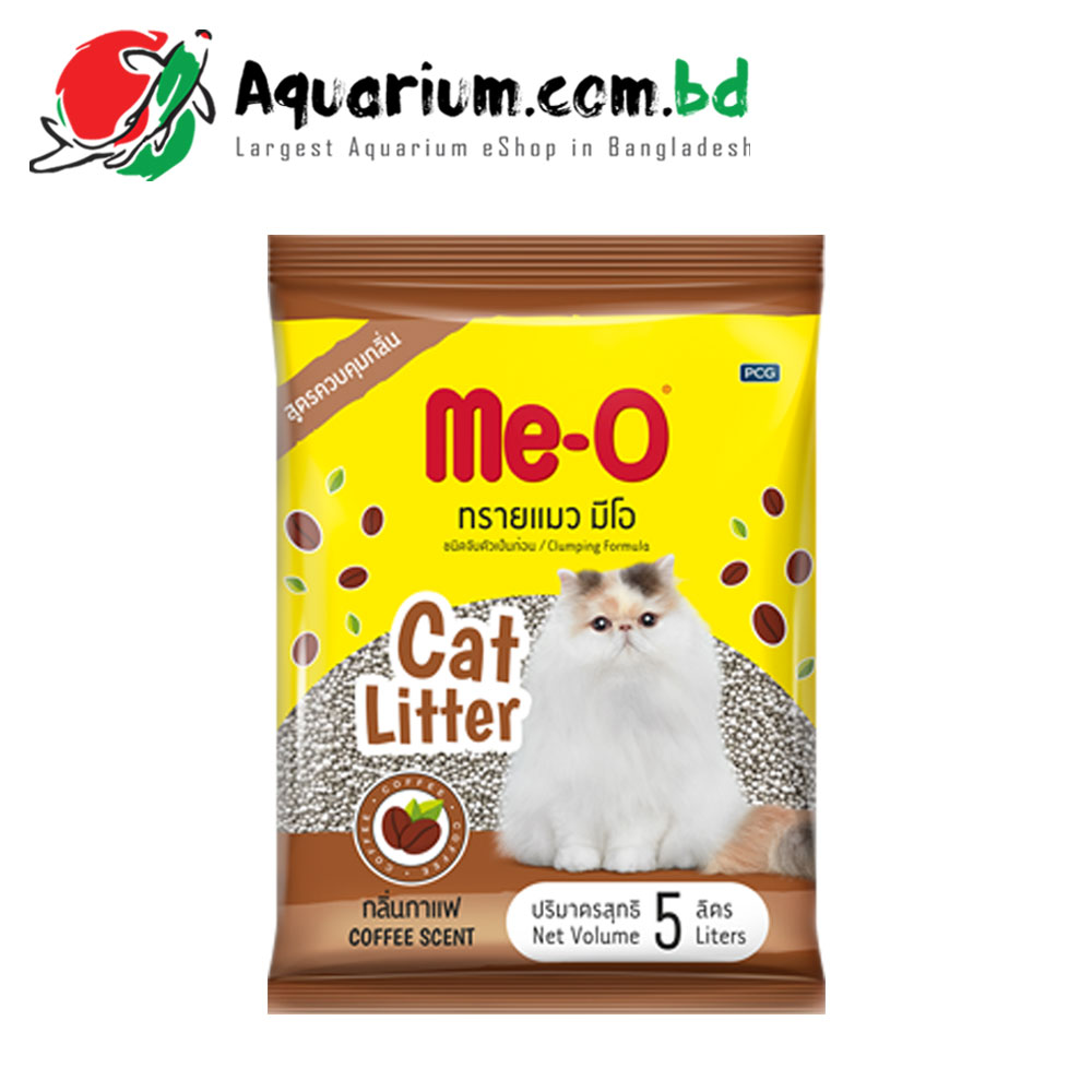 Me-O Clumping Formula Cat Litter(Coffee Scent- 5 Liters)