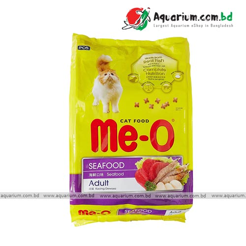 me-o seafood flavour cat food 3kg