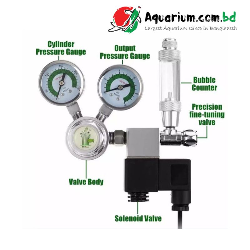 LST Aqua CO2 Dual Gauge Color Regulator