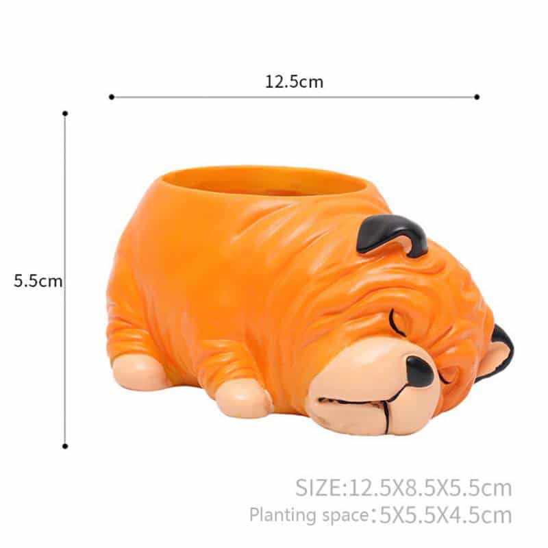 SLEEPING DOGGY RESIN POT CODE-RESIN-7N4