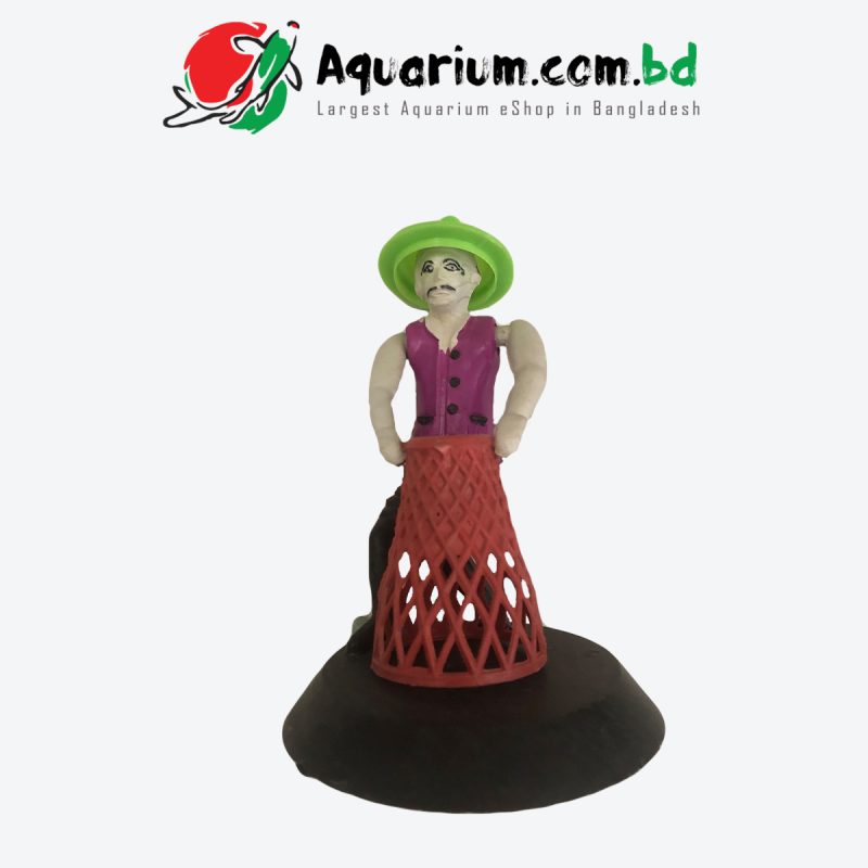 Under Water Floating Man With Air Stone