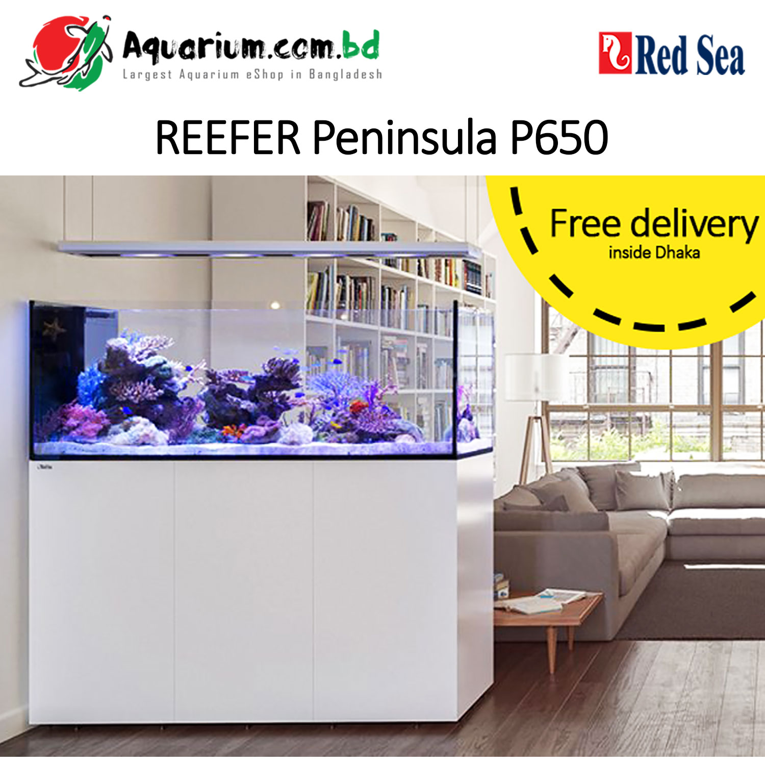 REEFER Peninsula P650 Deluxe (incl. 4 X Hydra 26HD LED) - White