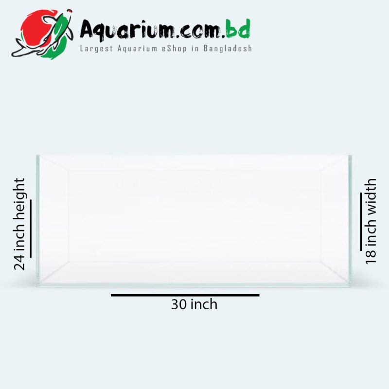 30x24x18 Crystal Glass Aquarium Tank
