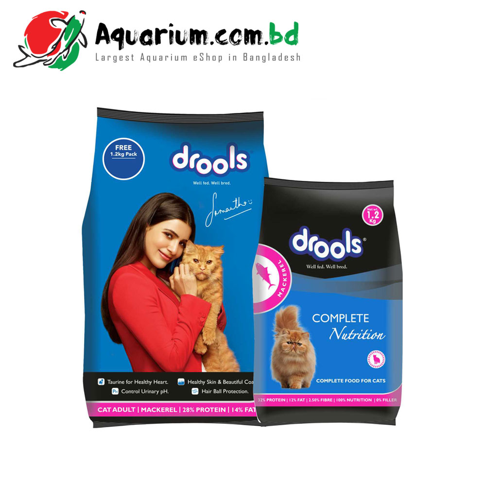 Drools Adult Cat Food- Mackerel(3kg+1.2kg FREE)