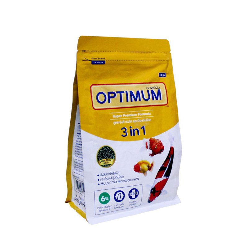 Optimum Super Premium Formula 3 in 1(Small Pellet- 400g) 6% Spirulina
