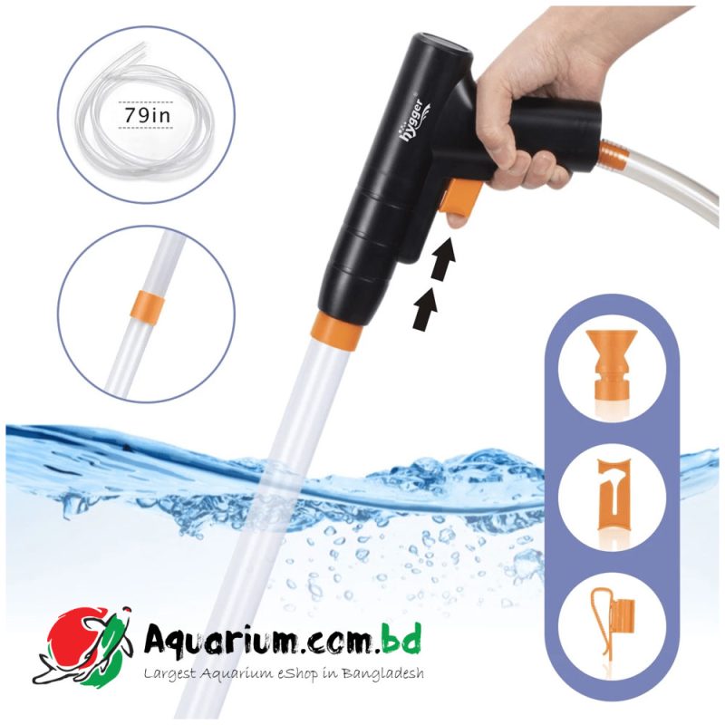 HYGGER 3 in 1 Pistol Siphon Vacuum Cleaner