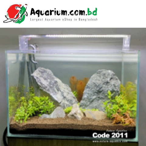 24*15*15  Crystal Glass Tank With Light & Stand (6mm)